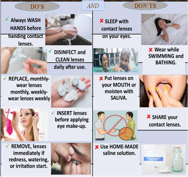 Do's and Don'ts of Wearing Contact Lenses
